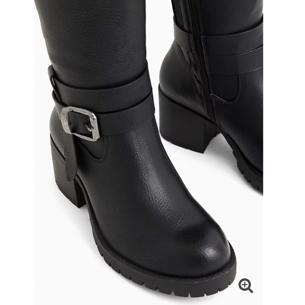 NWT TORRID WW/CALF Lug Sole Buckle Boot - Picture 5 of 11